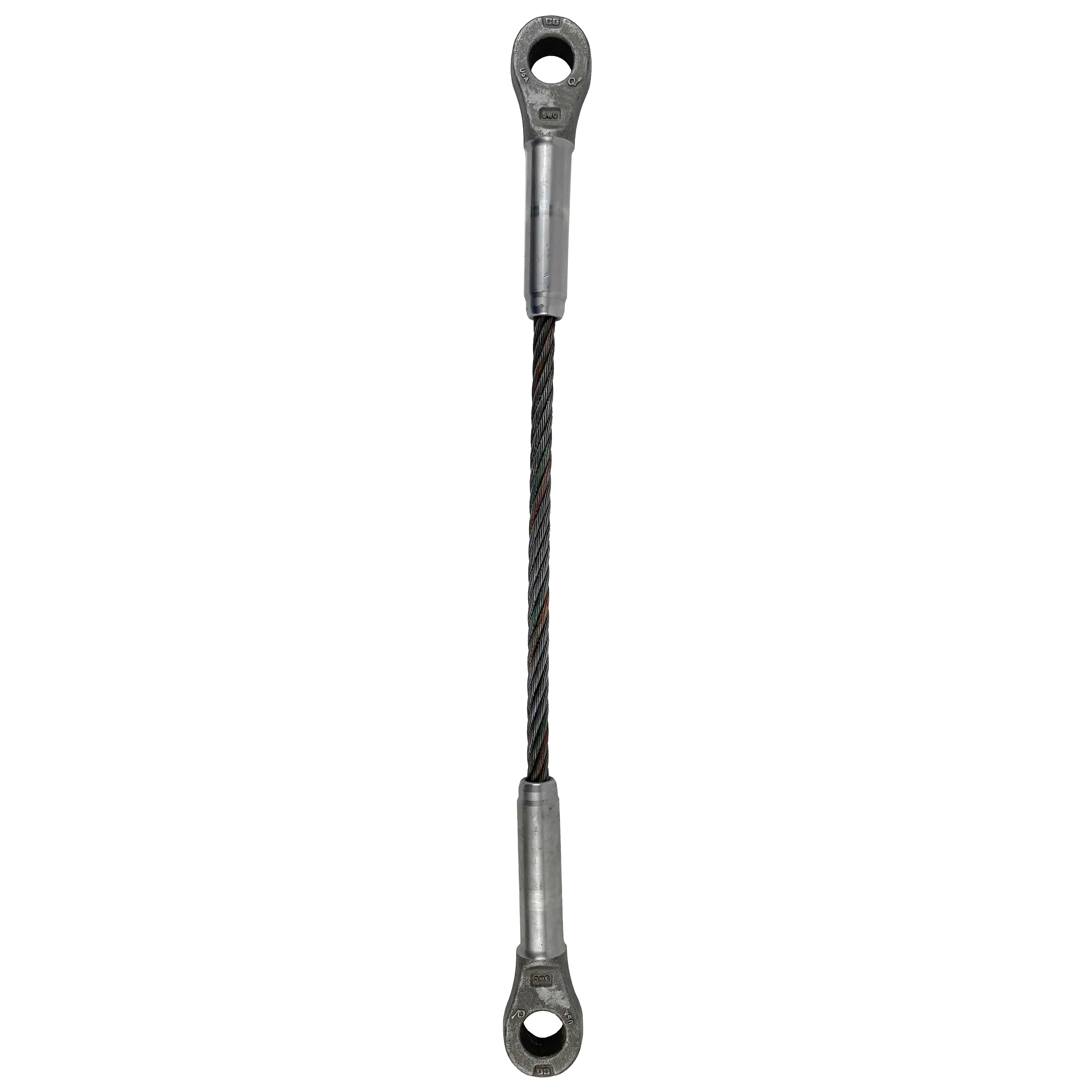 1" x 5' Closed and Closed Swage Socket Wire Rope Sling