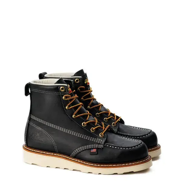 6" Black Moc Toe Non-Safety