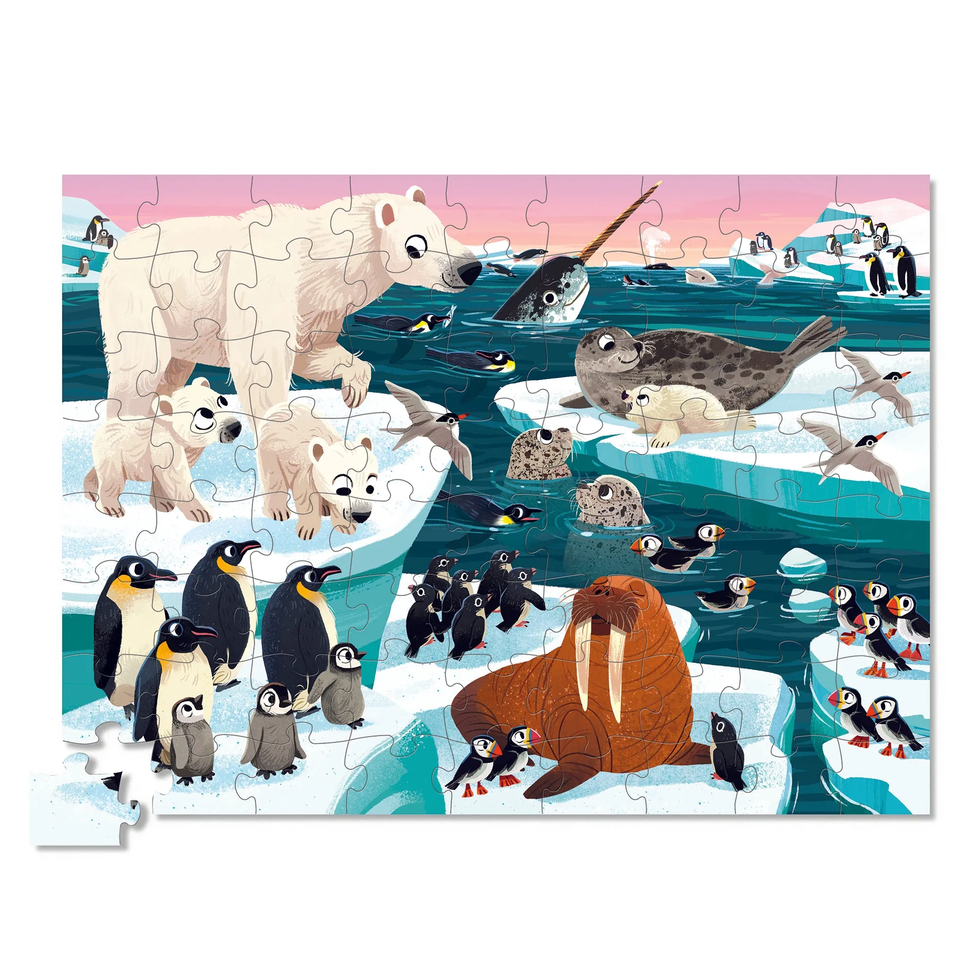 72 Piece Puzzle - Arctic Animals