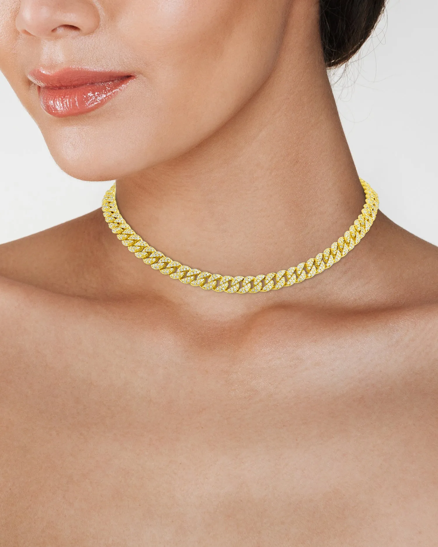 Adjustable Pave Chain Necklace