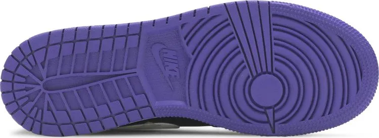 Air Jordan 1 Low GS Black Court Purple