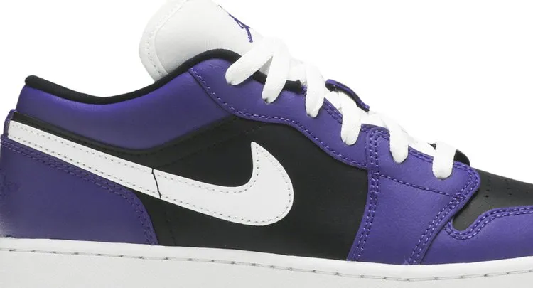 Air Jordan 1 Low GS Black Court Purple