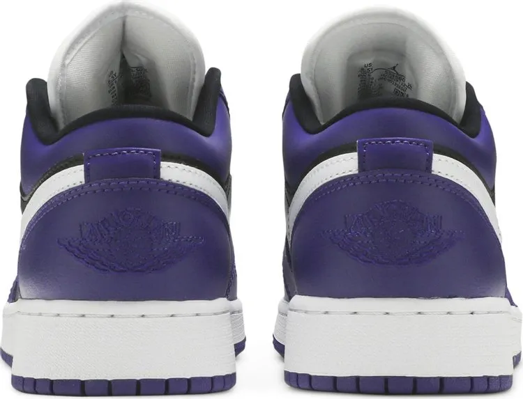 Air Jordan 1 Low GS Black Court Purple