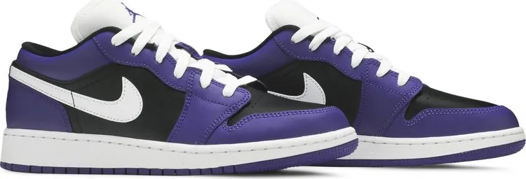 Air Jordan 1 Low GS Black Court Purple