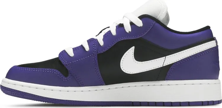 Air Jordan 1 Low GS Black Court Purple