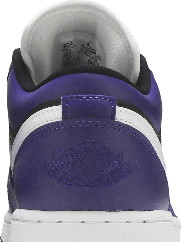 Air Jordan 1 Low GS Black Court Purple