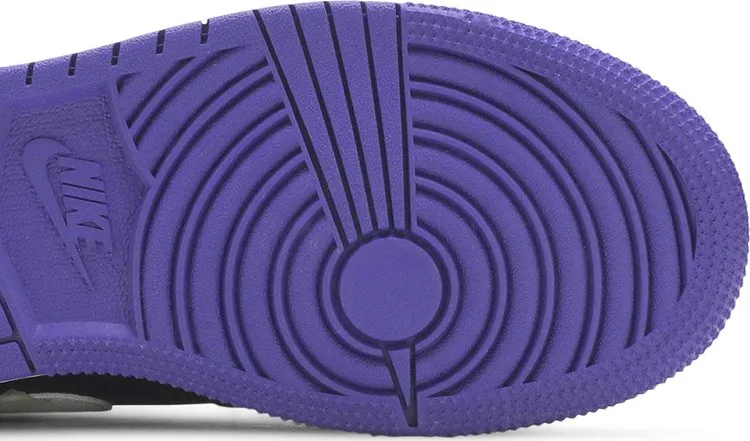 Air Jordan 1 Low GS Black Court Purple