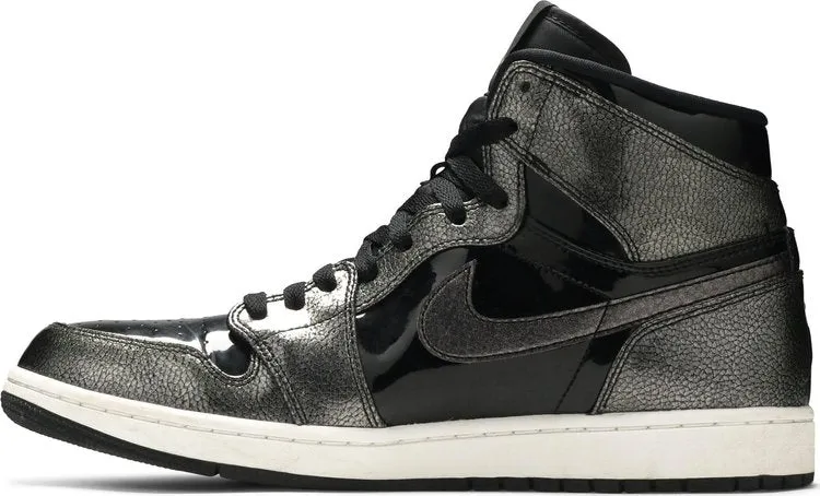 Air Jordan 1 Retro High Black Patent sneakers, black