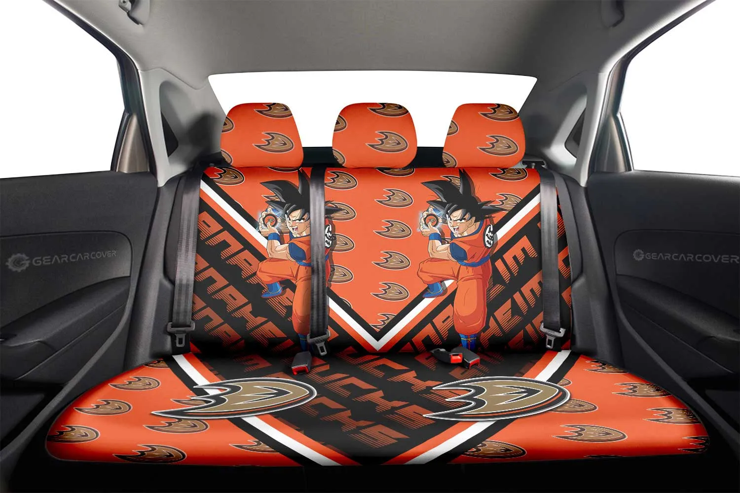 Anaheim Ducks Car Back Seat Cover Custom Car Decorations For Fans
