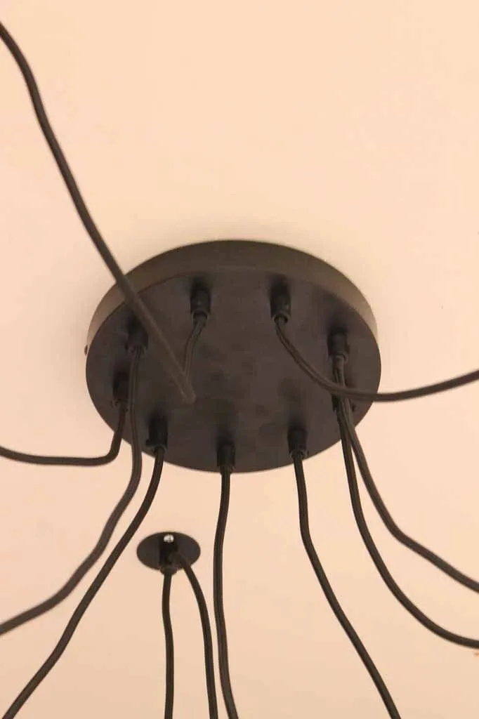 Bakelite Shade Chandelier - 9 Drop