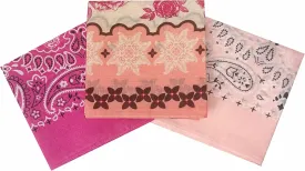 Bandanas for Women and Men??3 Pack Super Soft Thin 60s Preium Cotton 22 inch Handkerchiefs