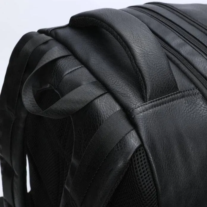 Black Leather Patented Shoe Bag (XL Design) *Holds Size 17