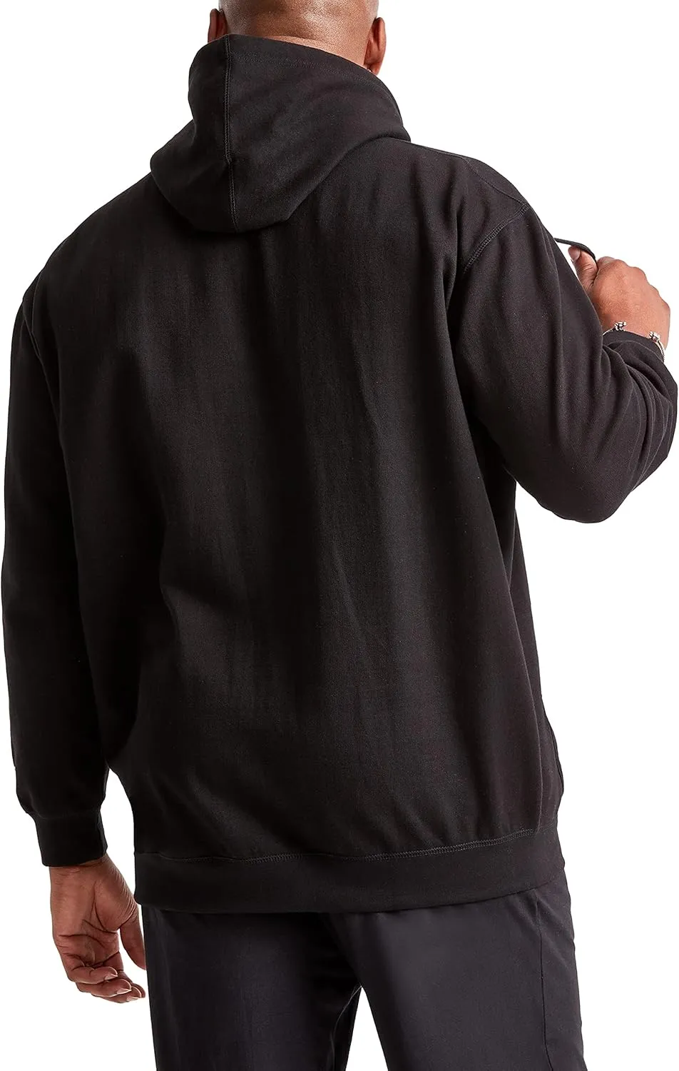 Champion Men's Powerblend Fleece Hoodie, Hooded Sweatshirt For Men, Script (Reg. or Big & Tall)