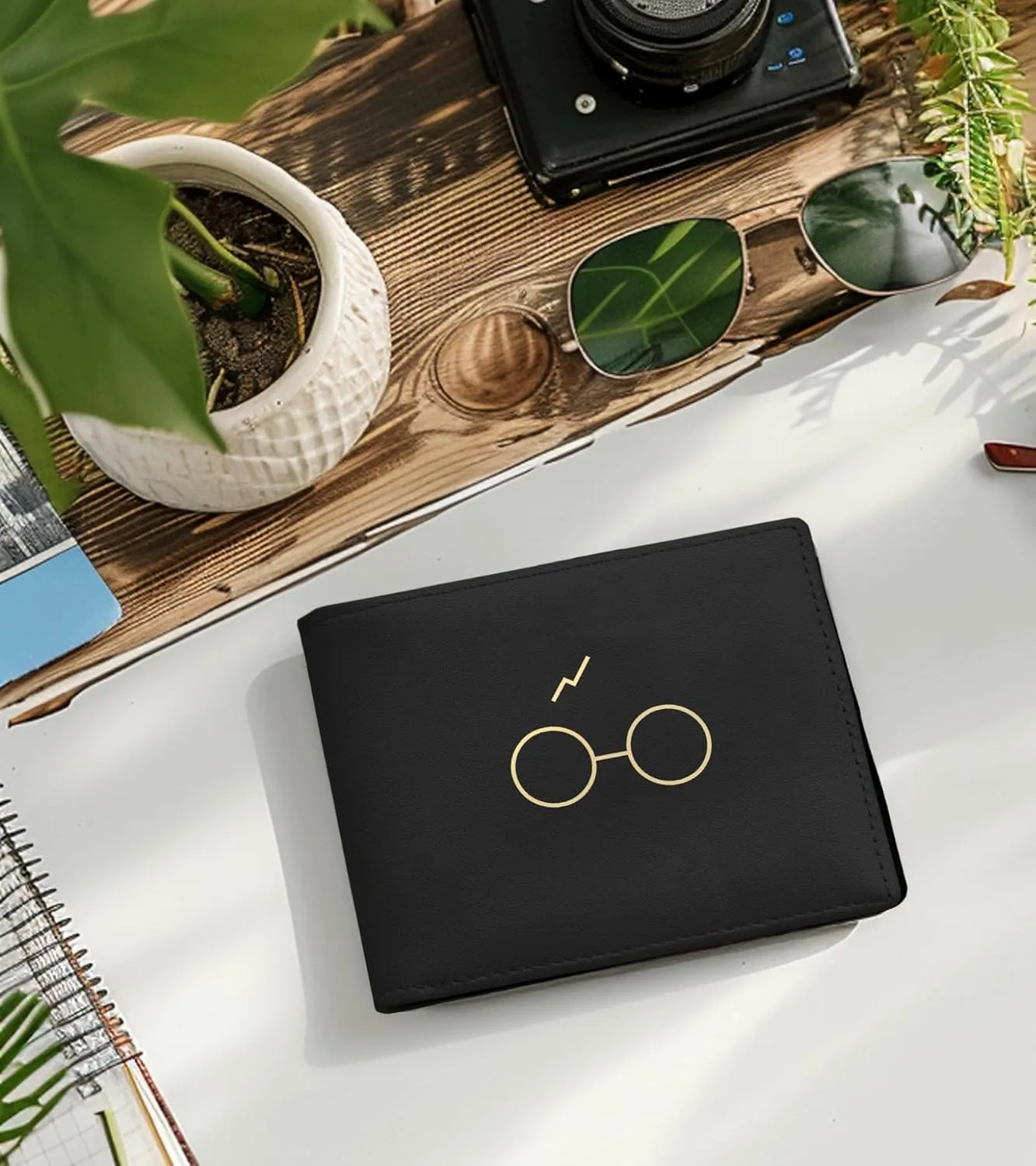 Credit Card Holder Wallet Rfid Blocking Kids Boys Bifold Teen Cool Cute for Cash with ID Window Cardholder Teenage Teenager, Eyeglass