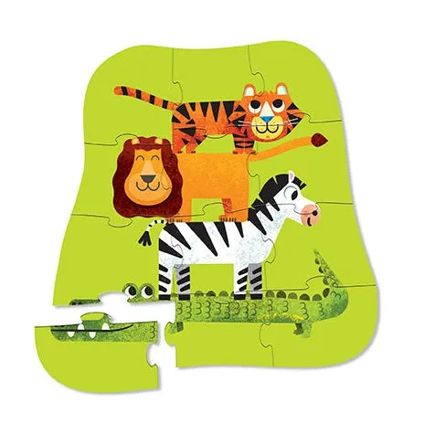 Crocodile Creek 12pc Mini Puzzle - Jungle Friends