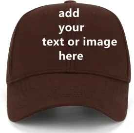 Custom Baseball Cap with Your Text,Personalized Adjustable Trucker Caps Casual Sun Peak Hat for Gifts