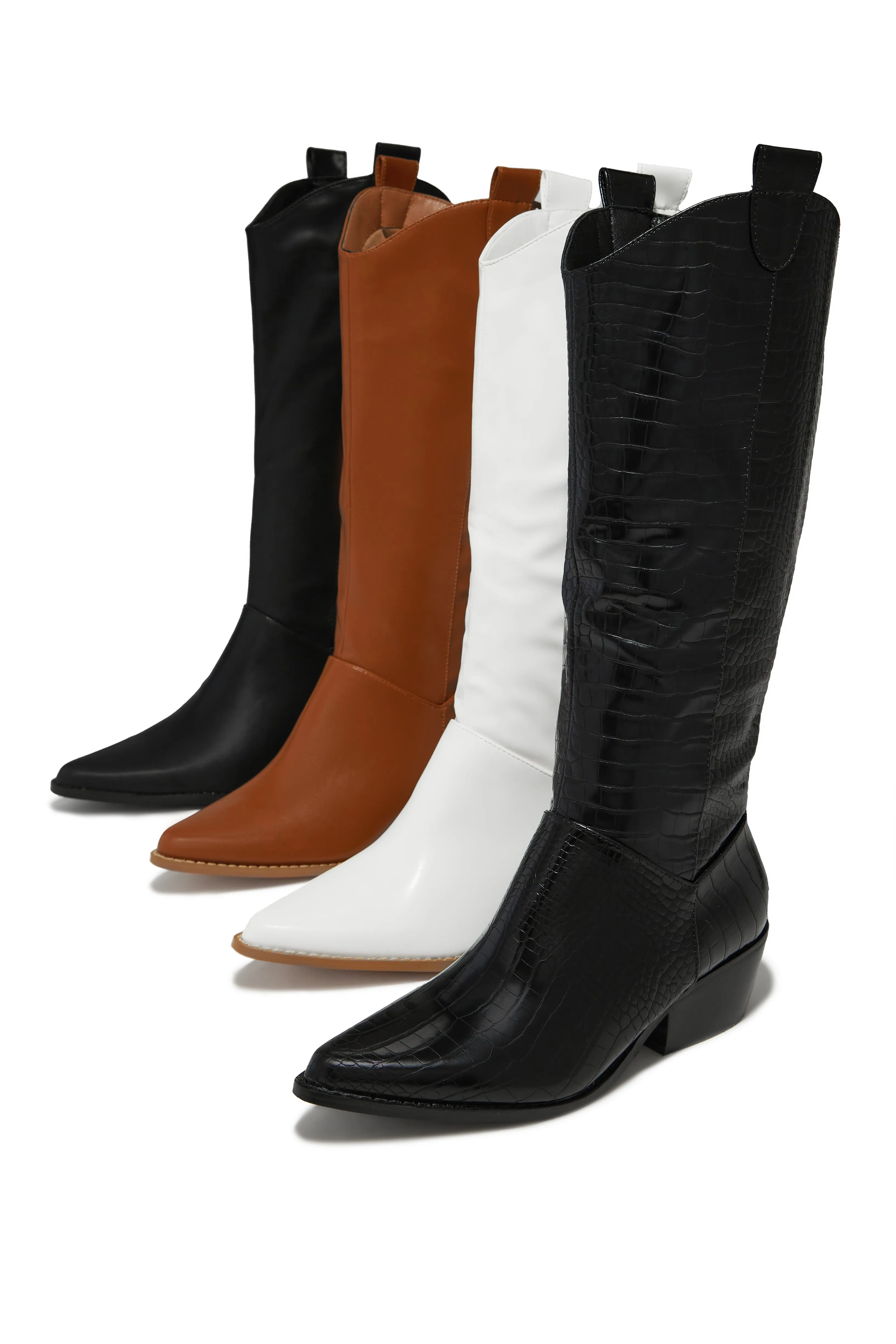 Dallas Western Cowgirl Boots - Black
