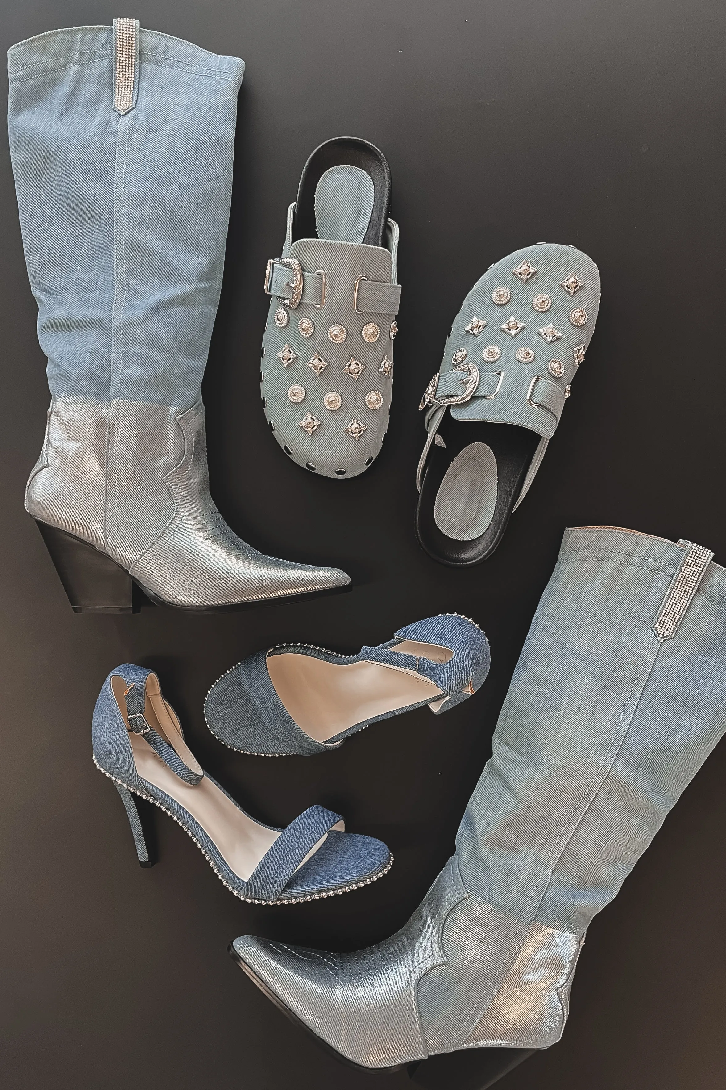 DEAL Never Seen It Like This Before Denim High Heel