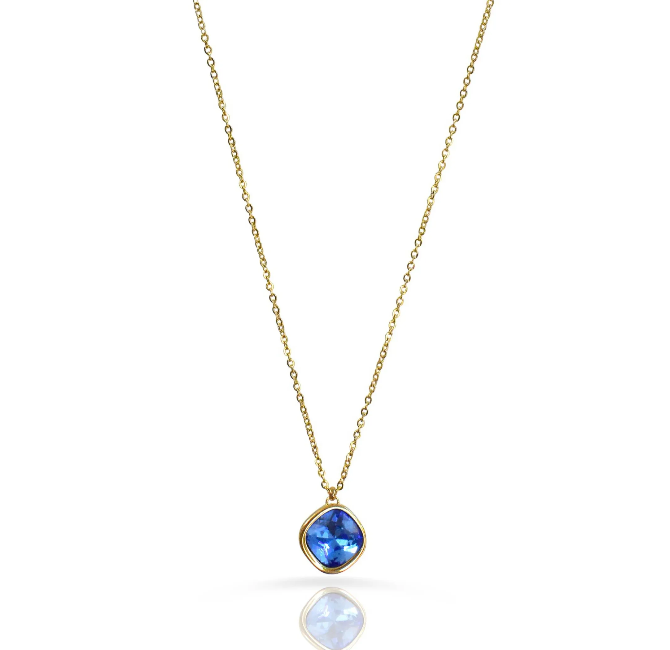 DESIREE SAPPHIRE BIRTHSTONE PENDANT NECKALCE - SEPTEMBER