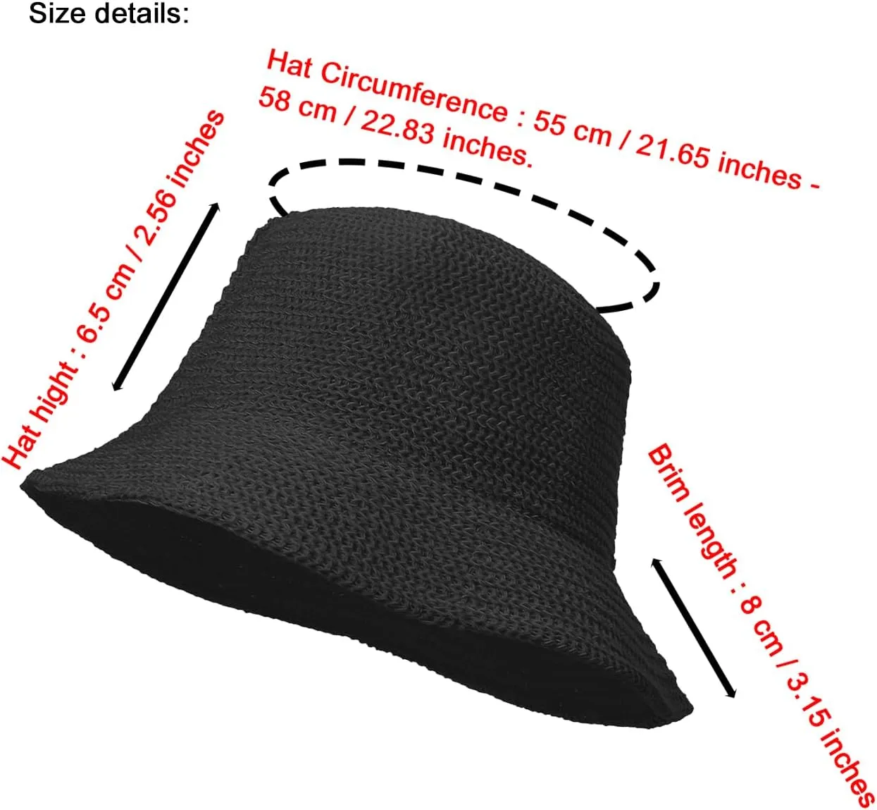 Eigso Mesh Woven Bucket Hat for Women Men Womens Fashion Outdoor Fisherman Cap for Woman Man