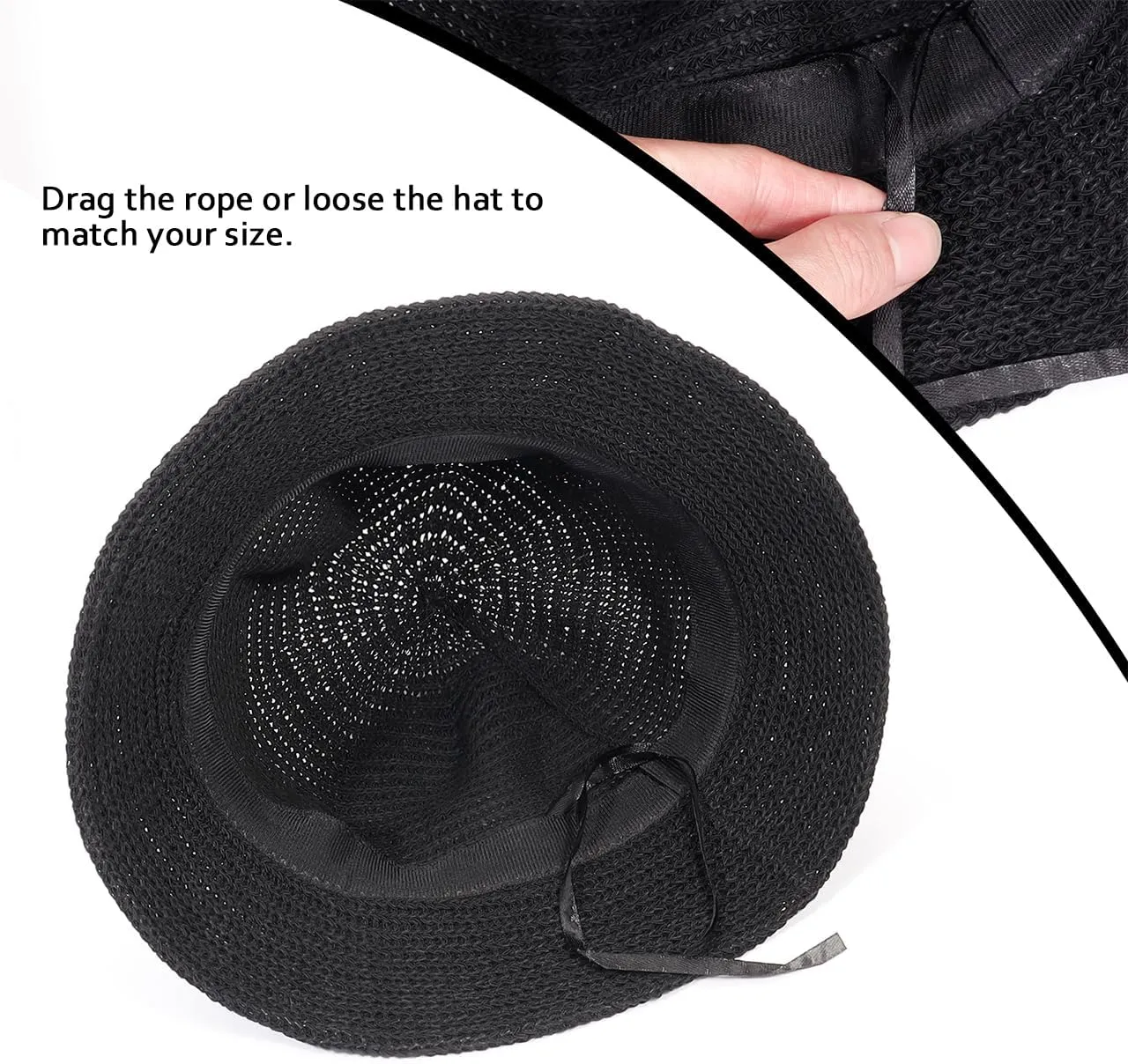 Eigso Mesh Woven Bucket Hat for Women Men Womens Fashion Outdoor Fisherman Cap for Woman Man