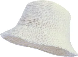 Eigso Mesh Woven Bucket Hat for Women Men Womens Fashion Outdoor Fisherman Cap for Woman Man