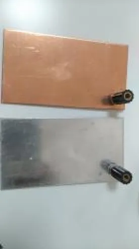 Electrode Aluminuim 75*25*3mmصفائح اليمنيوم