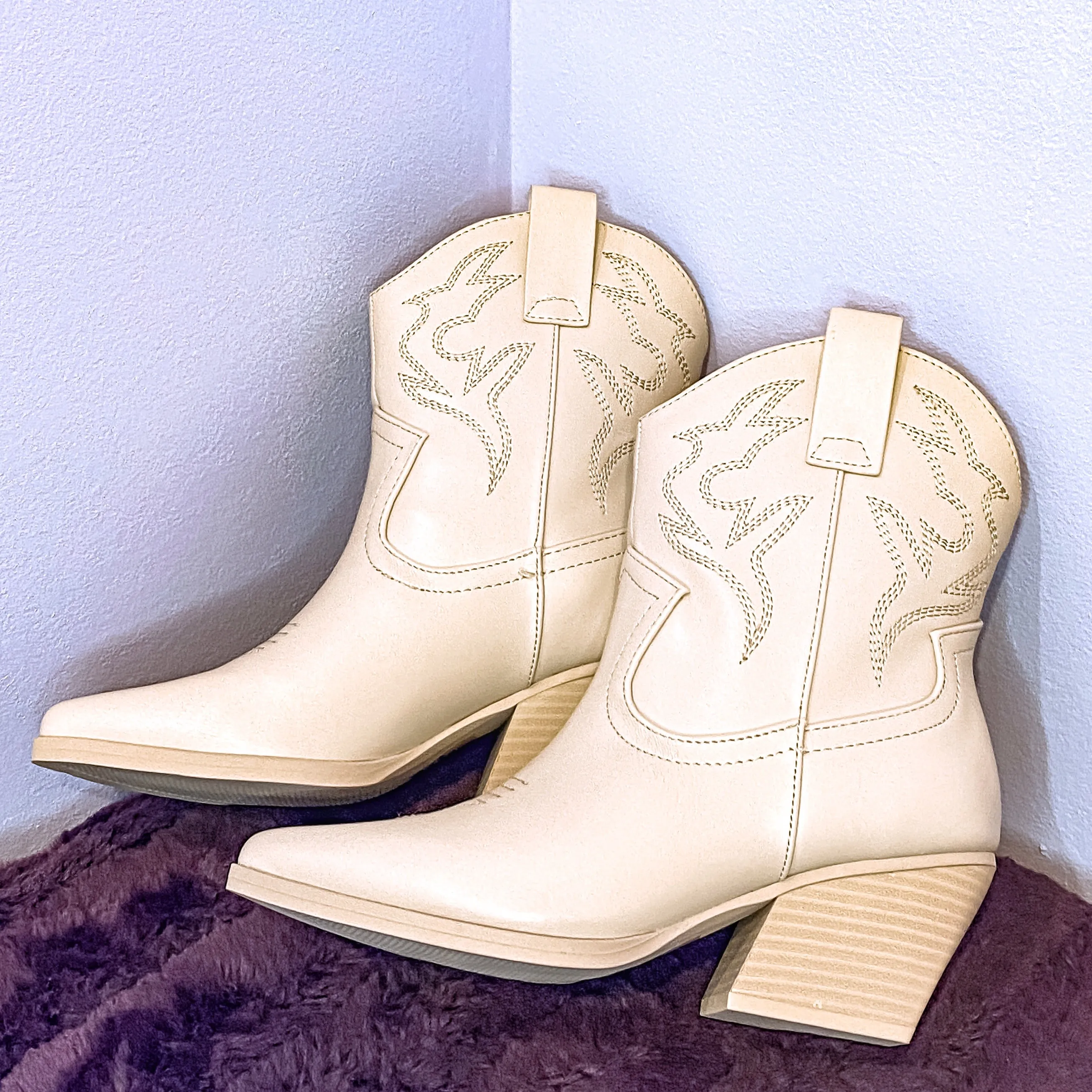 Embroidered Western Bootie
