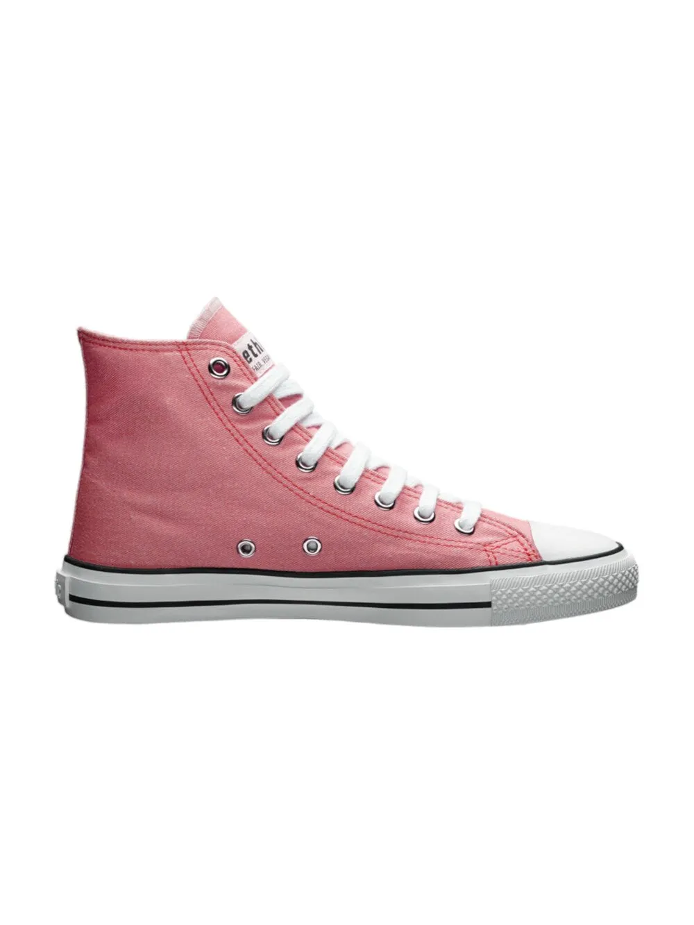 Ethletic White Cap Hi Cut High Sneakers, Pink