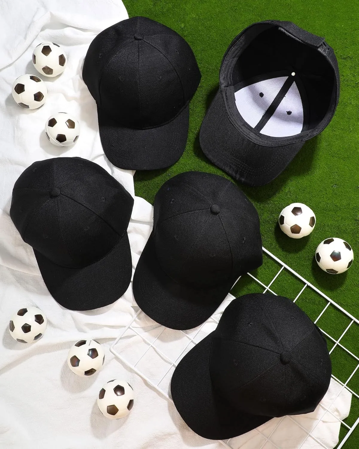 Foaincore 36 Pack Blank Baseball Cap Bulk Adjustable Back Strap Sublimation Hats Plain Unisex Trucker Hat for Men Women