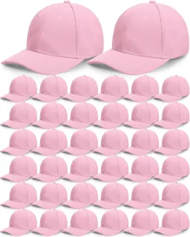 Foaincore 36 Pack Blank Baseball Cap Bulk Adjustable Back Strap Sublimation Hats Plain Unisex Trucker Hat for Men Women