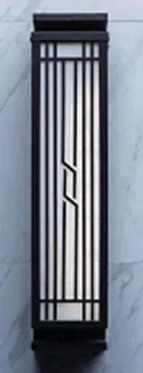 Geometric Monolith Warm White Outdoor Wall Light (XH006)
