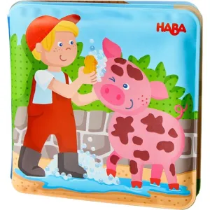 HABA Bath book Farm Animal Wash Day