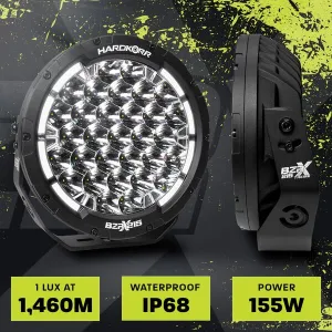 HARDKORR BZR-X SERIES 9? LED DRIVING LIGHTS (PAIR W/HARNESS)