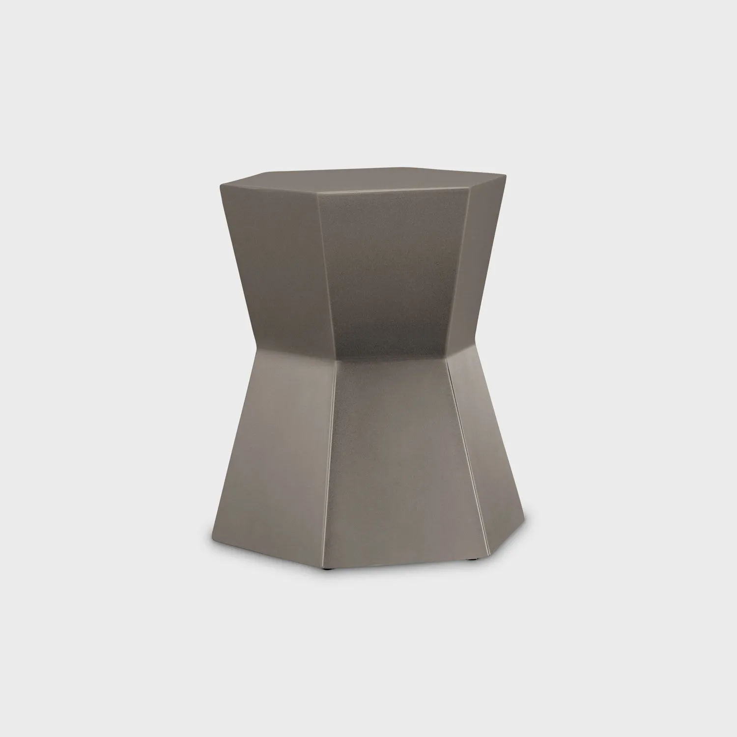 JANUS et Cie Facet Aluminum Side Table