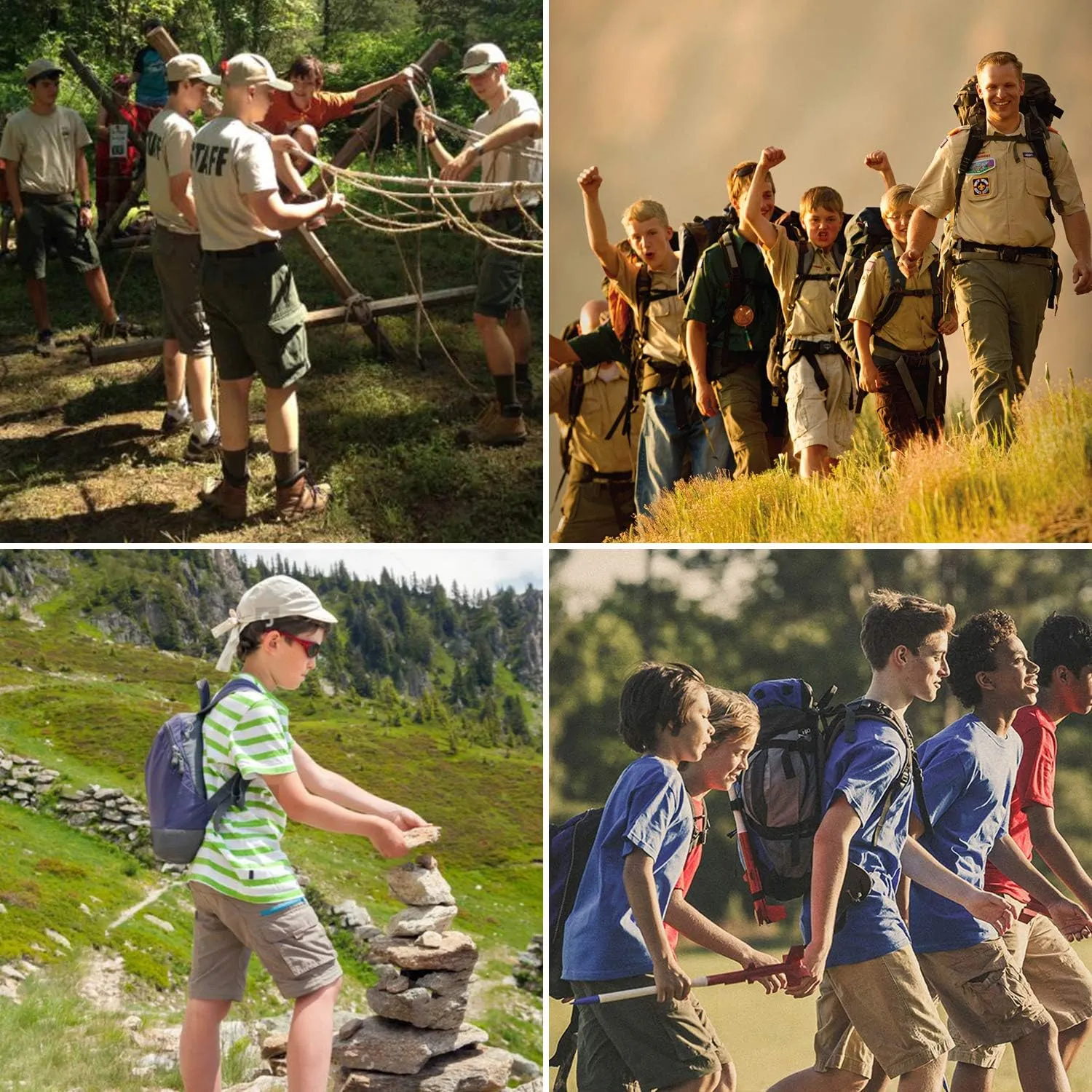JOMLUN Boy??s Scout Pants Convertible Hiking Quick Dry Zip Off Pants Outdoor Climbing Casual Trouser Kids Youth Cargo Pants