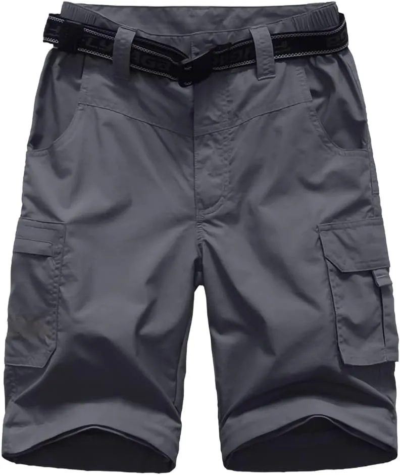 JOMLUN Boy??s Scout Pants Convertible Hiking Quick Dry Zip Off Pants Outdoor Climbing Casual Trouser Kids Youth Cargo Pants