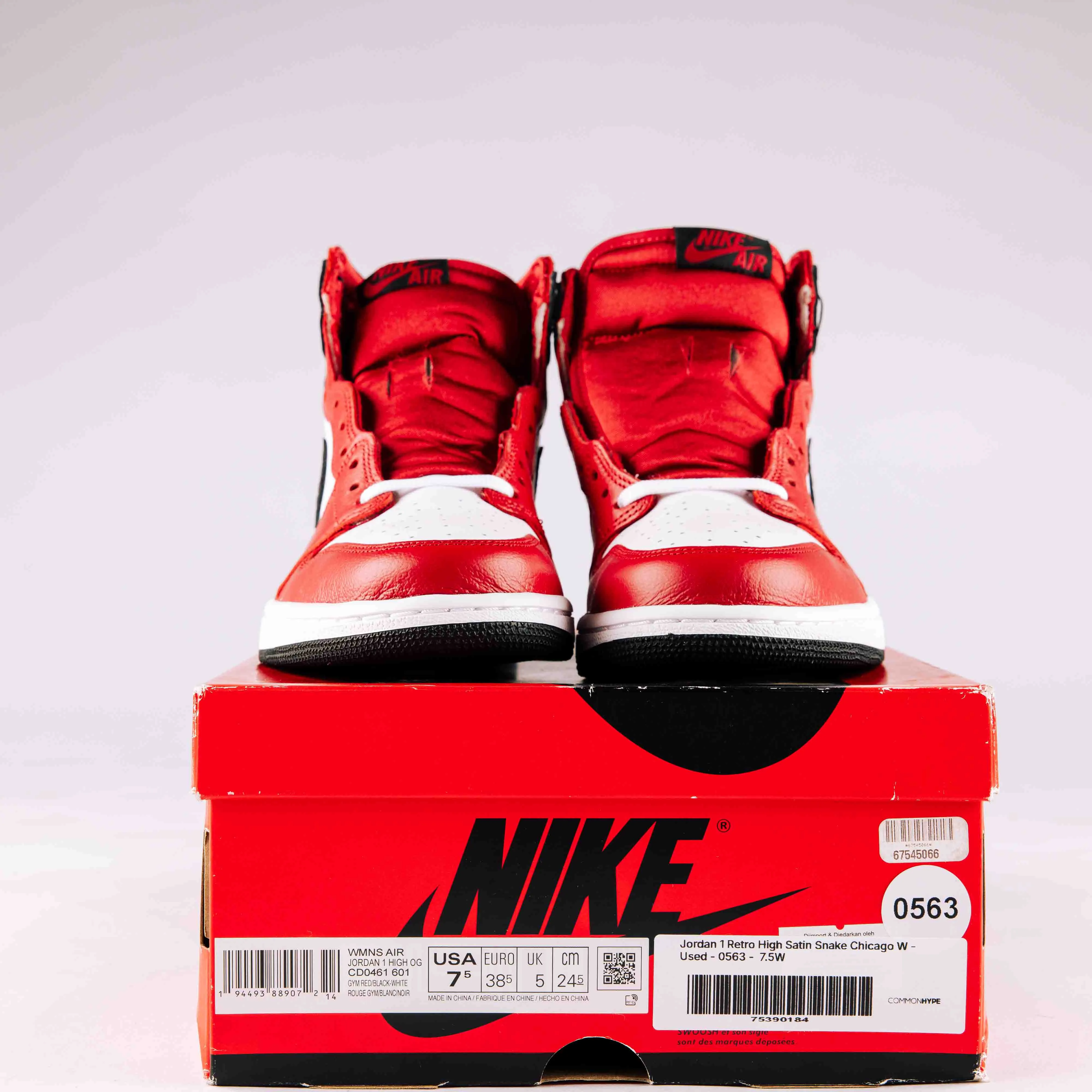 Jordan 1 Retro High Satin Snake Chicago W - Used - 0563