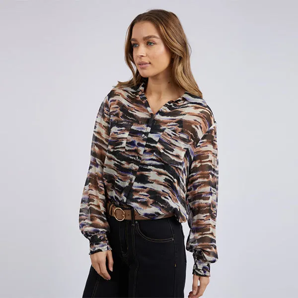 Mala Abstract Blouse - Print