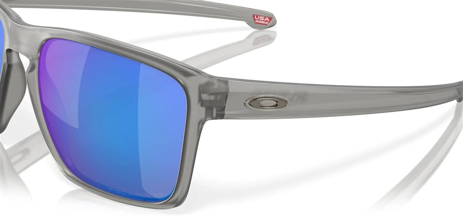 Oakley Man Sunglasses Matte Black Frame, Grey Lenses, 57MM
