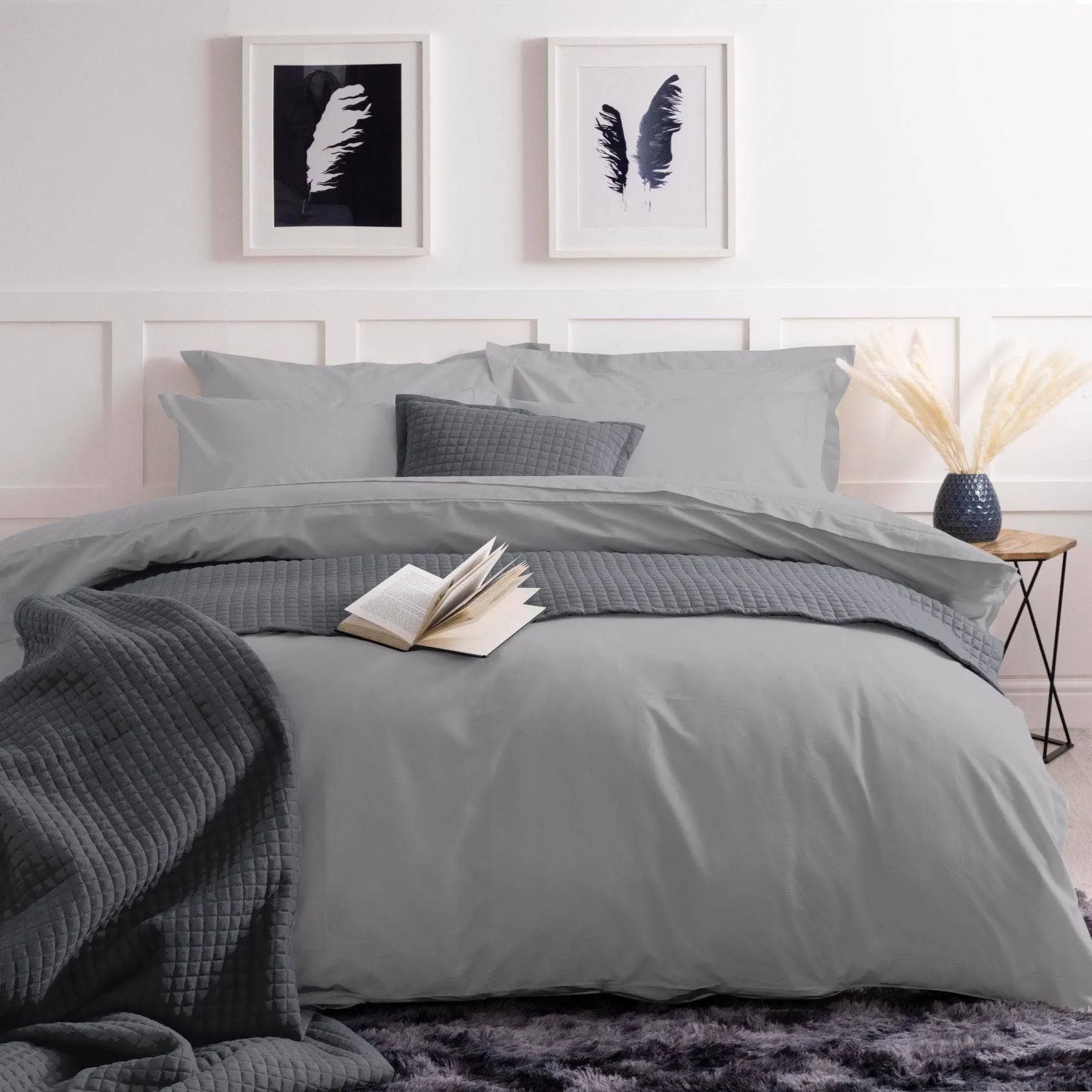 Oxford Percale Pillowcase - Cloud