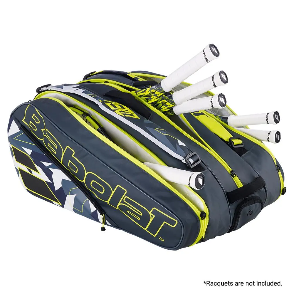 Pure Aero RHx12 Tennis Bag Grey and Yellow