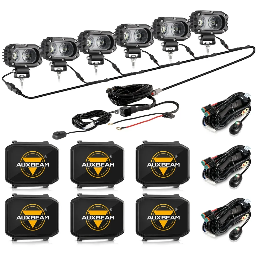 R4 Series | 4 Inch 60W Corrugated Lens 120° Wide Beam LED Pods Lights