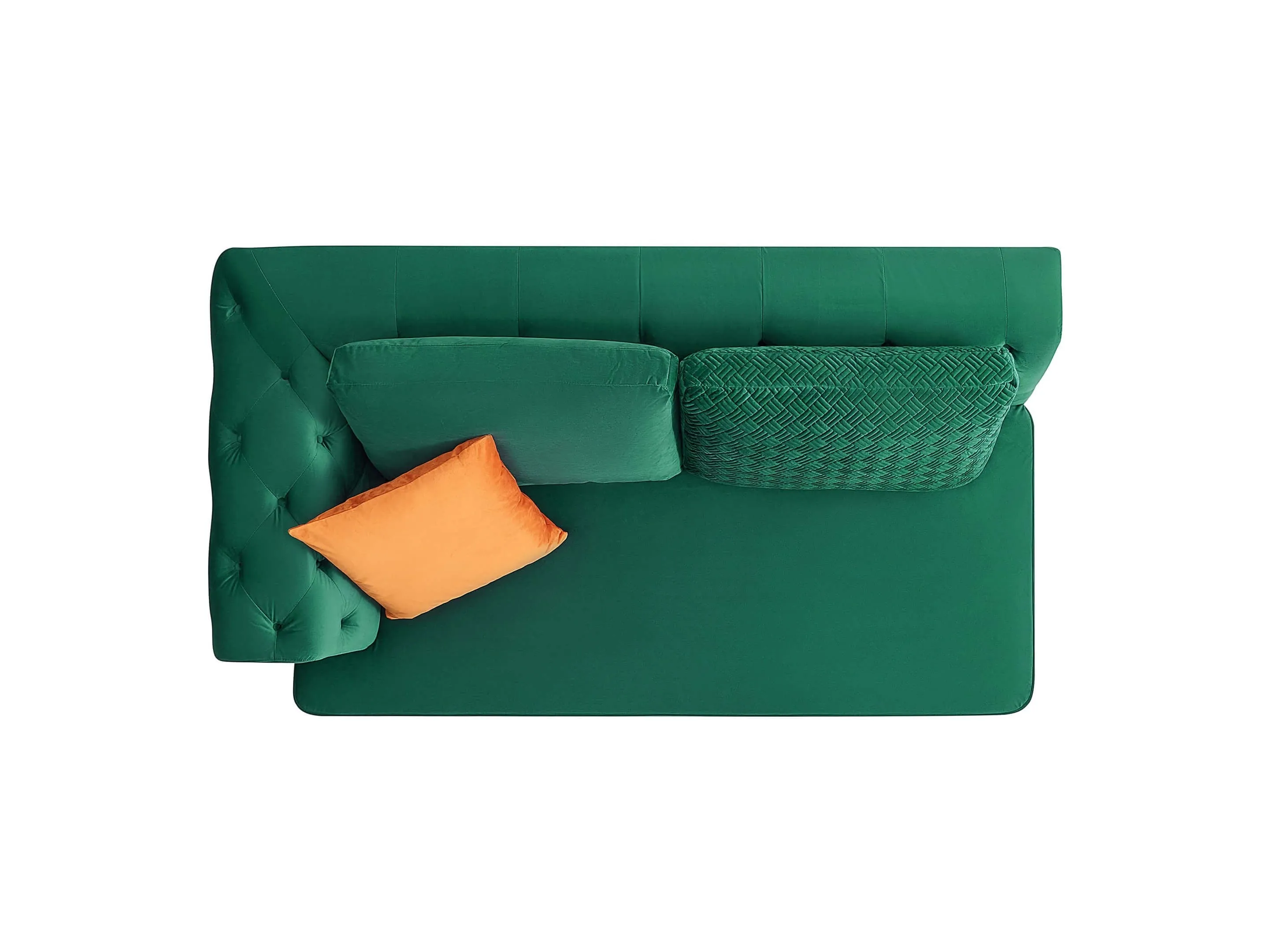 Rubeza Sofia  2 Seater/Corner/2 Seater - Emerald Green