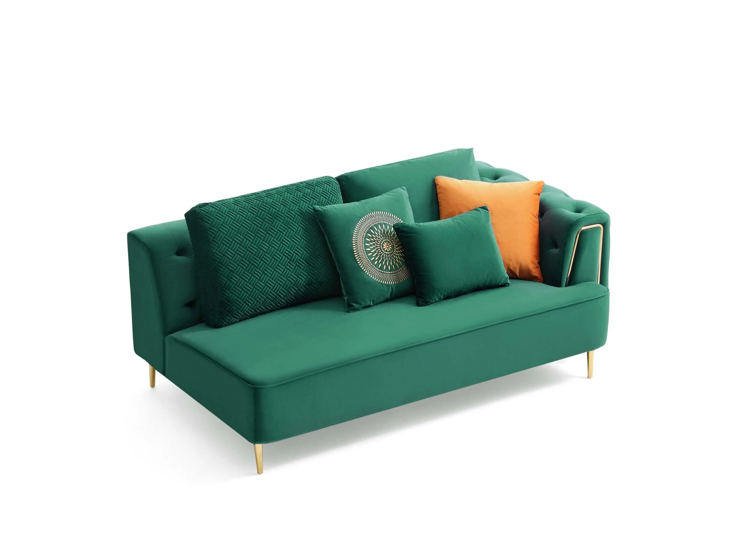 Rubeza Sofia  2 Seater/Corner/2 Seater - Emerald Green