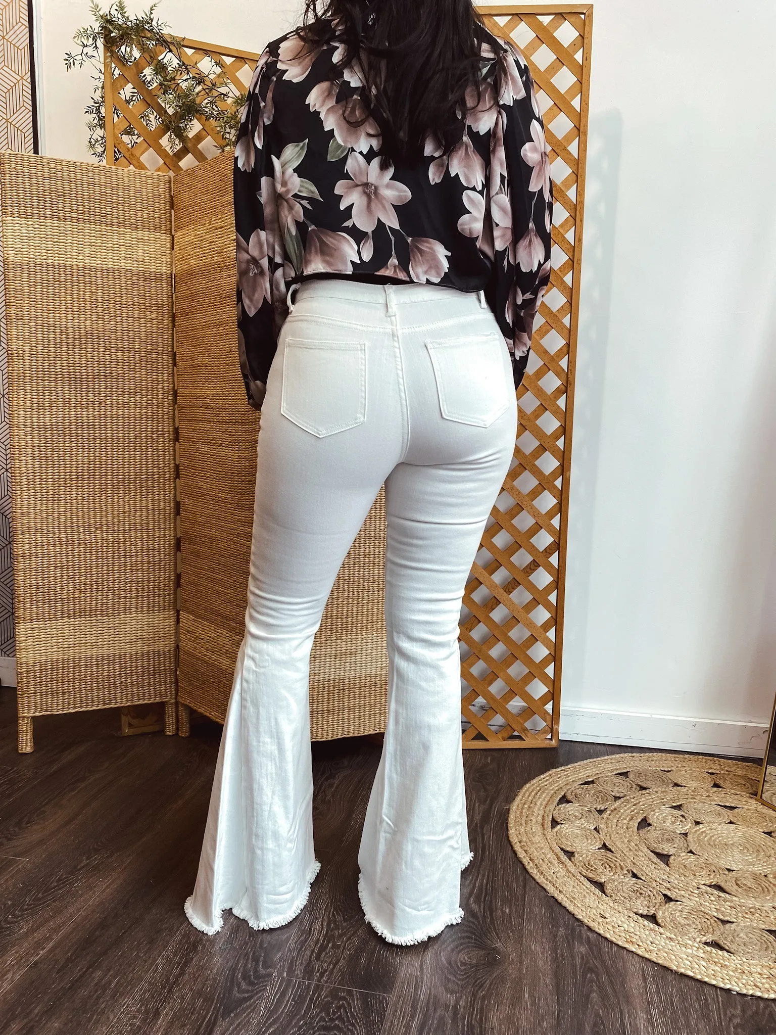 Self Love White Flares