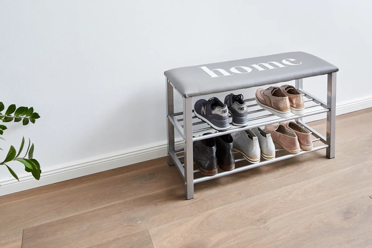 Shoe Rack With Cushion "Home" or "Star"