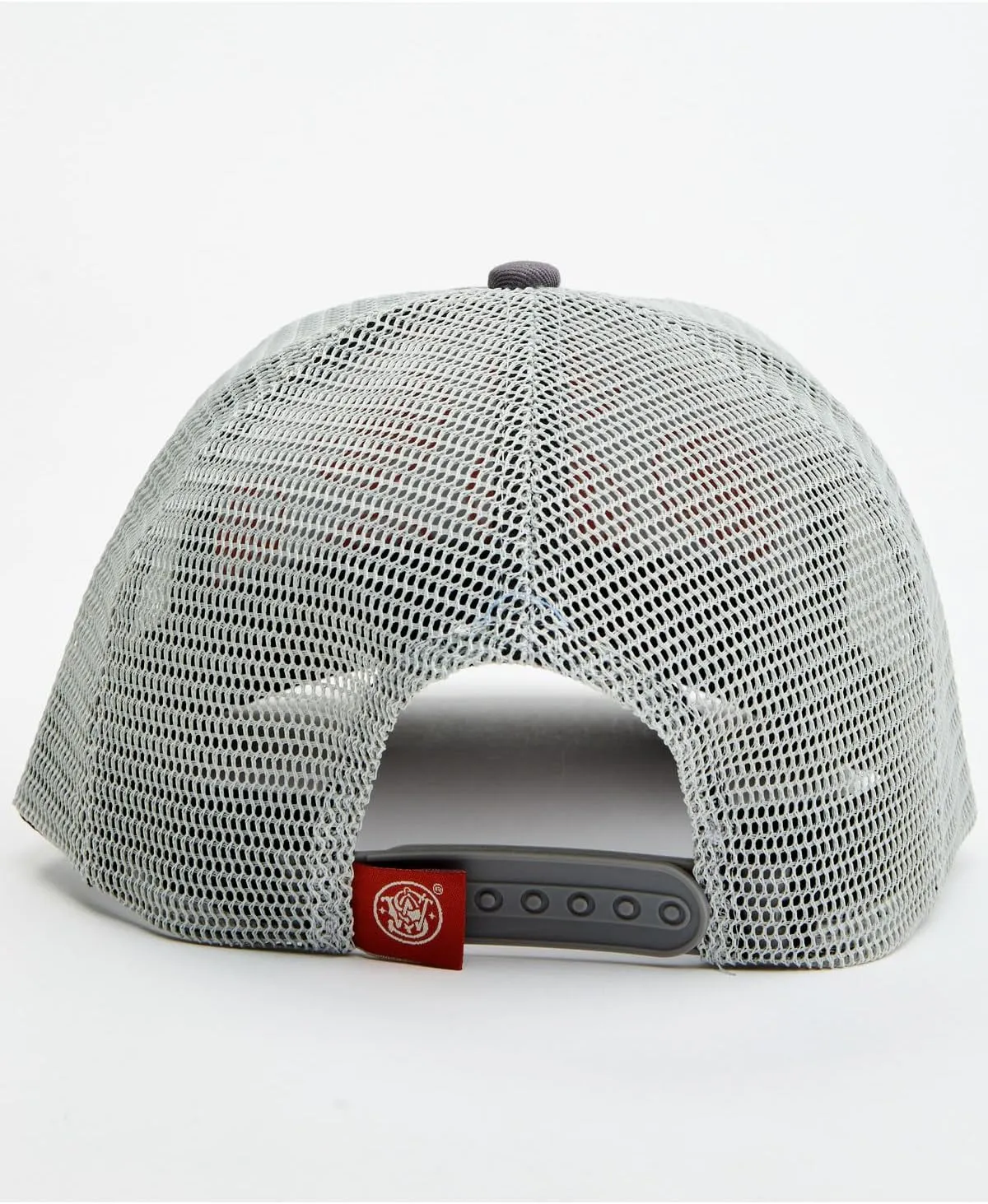 Smith & Wesson? Officially Licensed Men's Trucker Hat, Adjustable Snapback, 6-Panel Mesh Baseball Cap, One Size Fits Most
