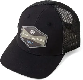 Smith & Wesson? Officially Licensed Men's Trucker Hat, Adjustable Snapback, 6-Panel Mesh Baseball Cap, One Size Fits Most