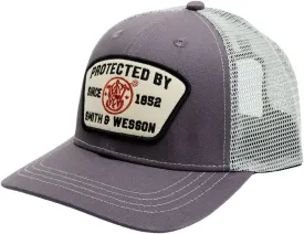 Smith & Wesson? Officially Licensed Men's Trucker Hat, Adjustable Snapback, 6-Panel Mesh Baseball Cap, One Size Fits Most